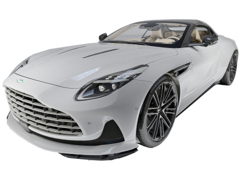 Aston Martin DB12 Volante 2024 3D मॉडल