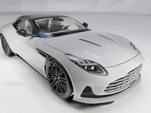 Aston Martin DB12 Volante 2024 Modello 3D