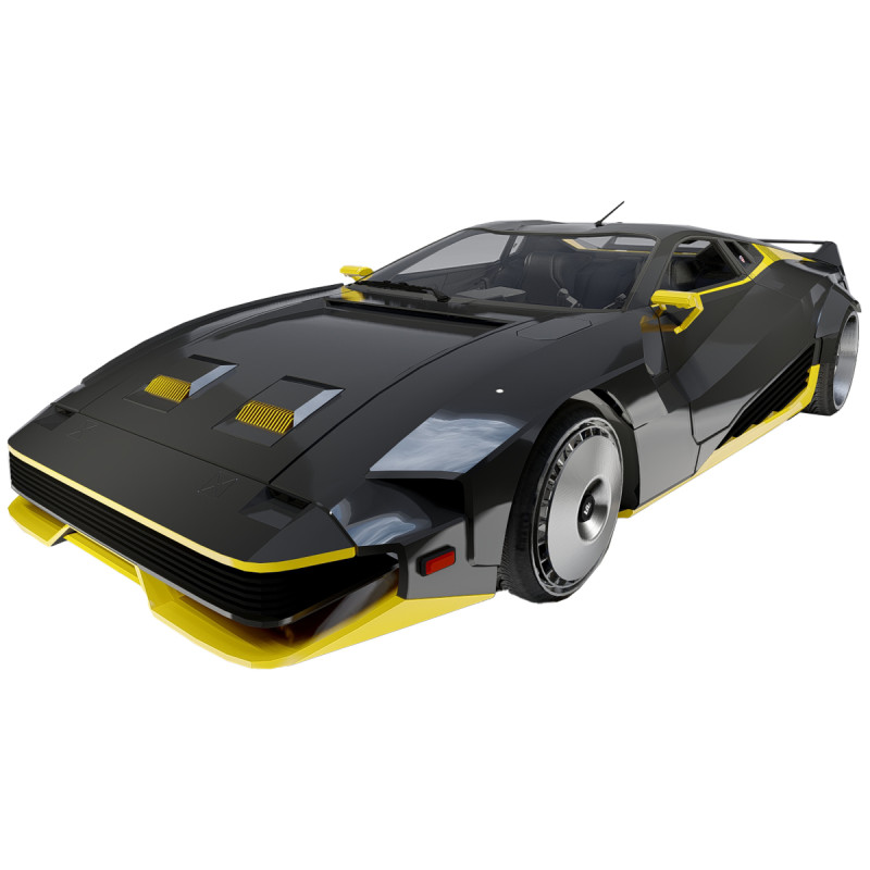 Quadra Turbo-R V-Tech Cyberpunk 2077 3D Model .c4d .max .obj .3ds .fbx .stl .blend