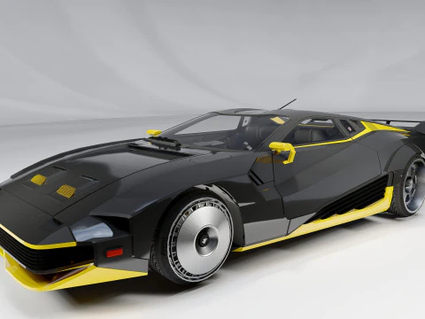 Quadra Turbo-R V-Tech Cyberpunk 2077 3D Model