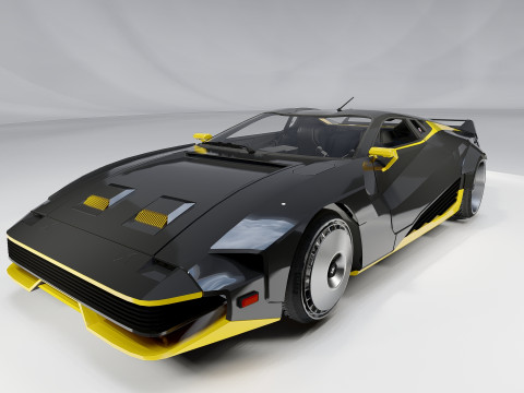 Quadra Turbo-R V-Tech Cyberpunk 2077 3D Model