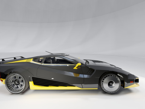 Quadra Turbo-R V-Tech Cyberpunk 2077 3D Model