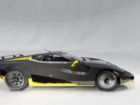 Quadra Turbo-R V-Tech Cyberpunk 2077 3D Model
