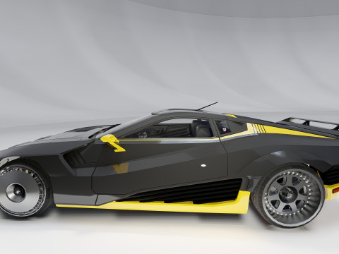 Quadra Turbo-R V-Tech Cyberpunk 2077 3D Model