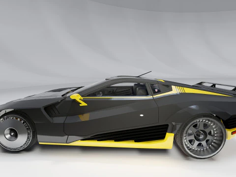 Quadra Turbo-R V-Tech Cyberpunk 2077 3D Model