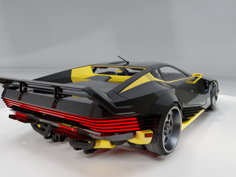 Quadra Turbo-R V-Tech Cyberpunk 2077 3D Model