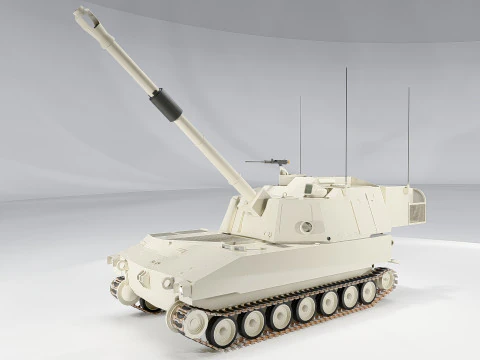 Гаубица M109 Паладин 3D Модель