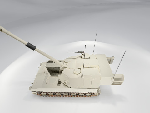 M109 Paladin Howitzer 3D Модель