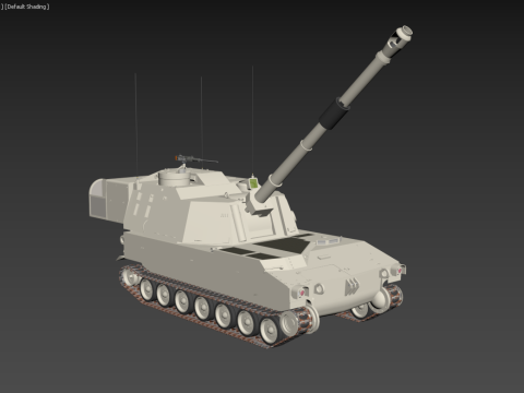 M109 Paladin Howitzer 3D Модель