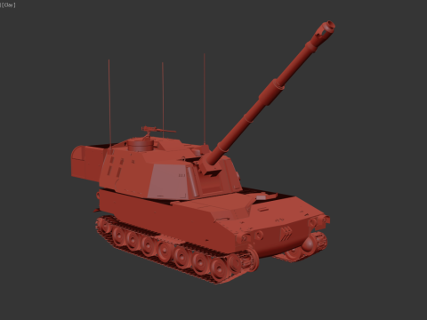 M109 Paladin Howitzer 3D Модель