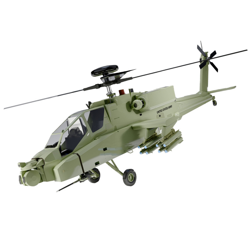 AH-64D Apache Longbow 3D Модель .c4d .max .obj .3ds .fbx .stl .blend