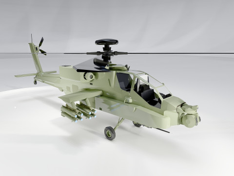 AH-64D Apache Longbow 3D Модель