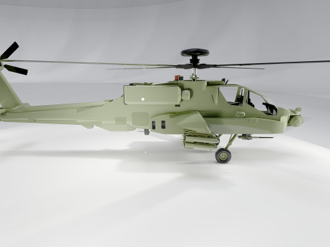 AH-64D Apache Longbow 3D Модель