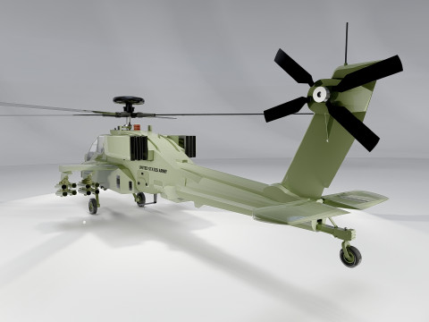 AH-64D Apache Longbow 3D Модель