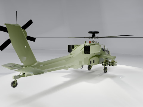 AH-64D Apache Longbow 3D Модель