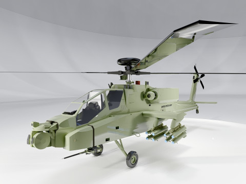AH-64D Apache Longbow 3D Модель