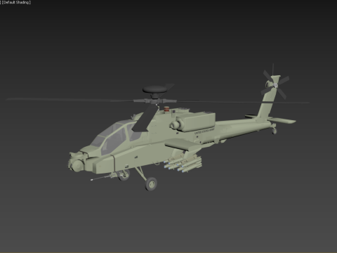 AH-64D Apache Longbow 3D Модель