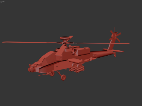 AH-64D Apache Longbow 3D Модель