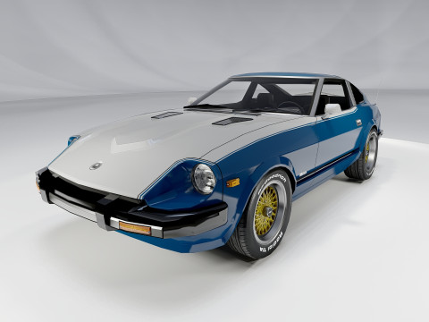 【限定製作】 Model 3D 1973 280Zx Datsun in 3DExport Cars Classic Nintendo Switch