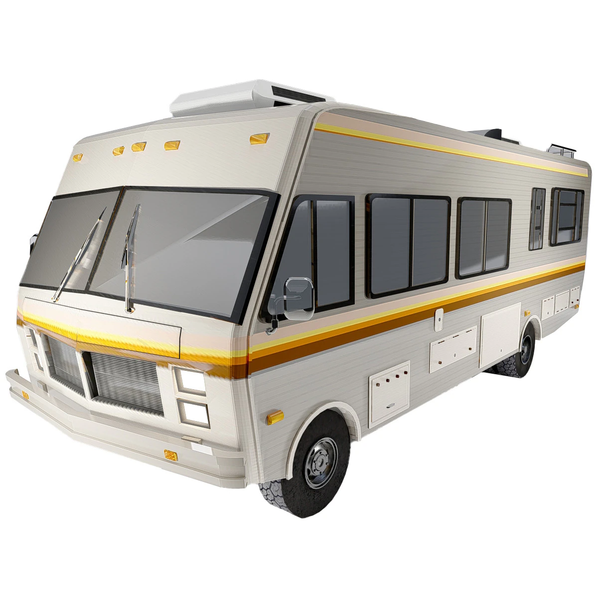 Caravan 3D Model .c4d .max .obj .3ds .fbx .stl .blend 
