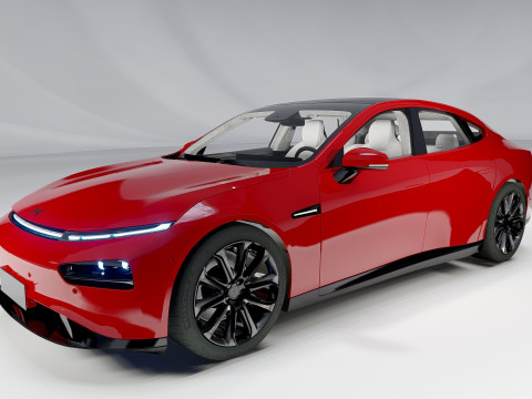 Xpeng P7 Model 3D