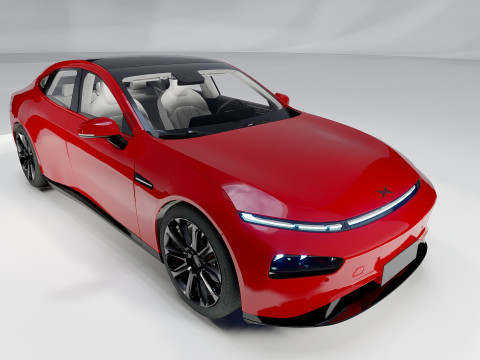 Xpeng P7 Model 3D