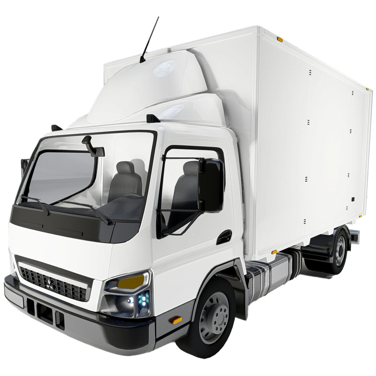 Mitsubishi Fuso Canter 3D Model .c4d .max .obj .3ds .fbx .stl .blend 