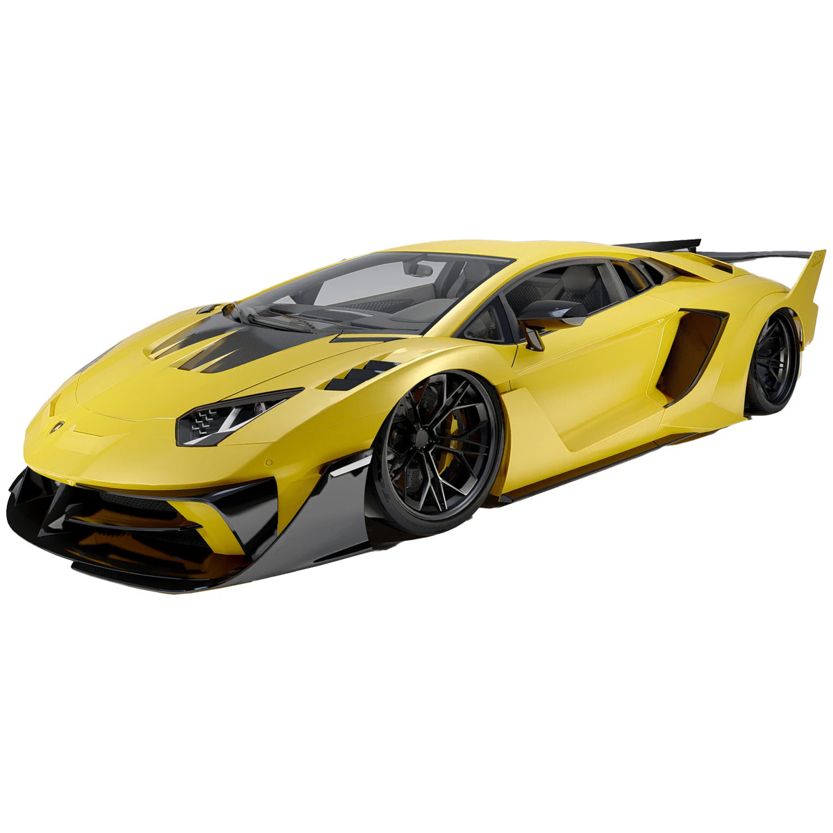 Lambo rghini Aventador Lb Silhouette GT Evo 3D Model .c4d .max .obj .3ds .fbx .stl .blend 
