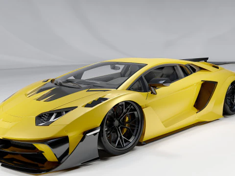 Lambo rghini Aventador Lb Silhouette GT Evo 3D Model