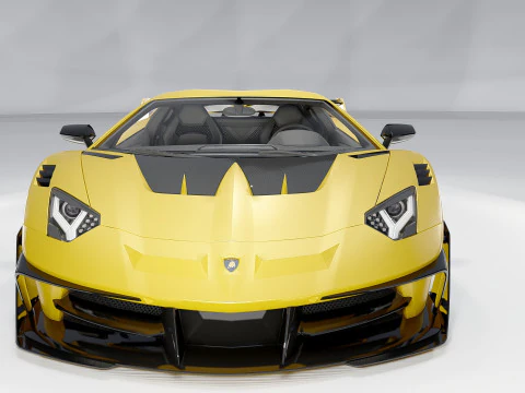 Lambo rghini Aventador Lb Silhouette GT Evo 3D Model