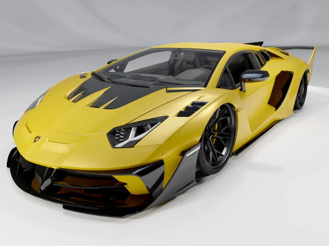 Lambo rghini Aventador Lb Silhouette GT Evo 3D Model