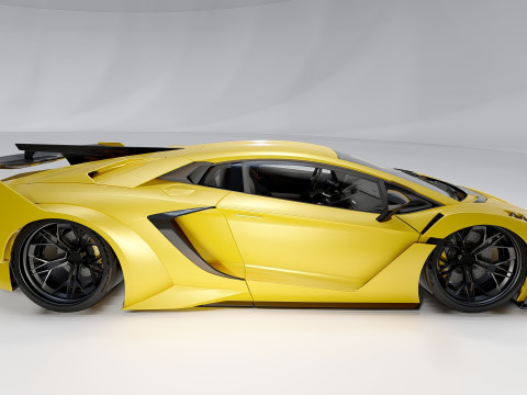 Lambo rghini Aventador Lb Silhouette GT Evo Modelo 3D