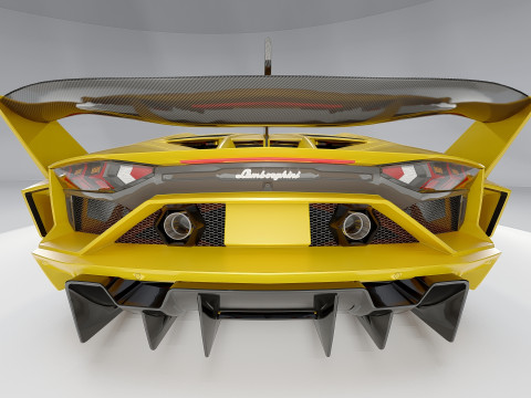 Lambo rghini Aventador Lb Silhouette GT Evo Modelo 3D