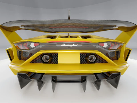 Lambo rghini Aventador Lb Silhouette GT Evo 3D Model