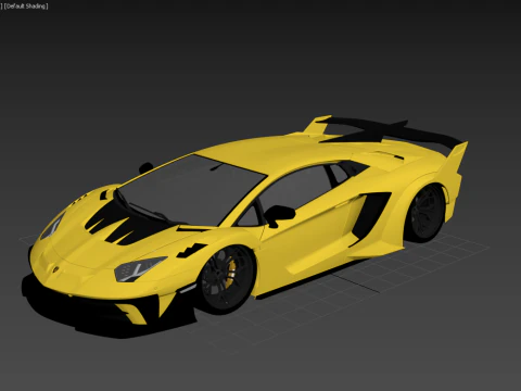 Lambo rghini Aventador Lb Silhouette GT Evo 3D Model