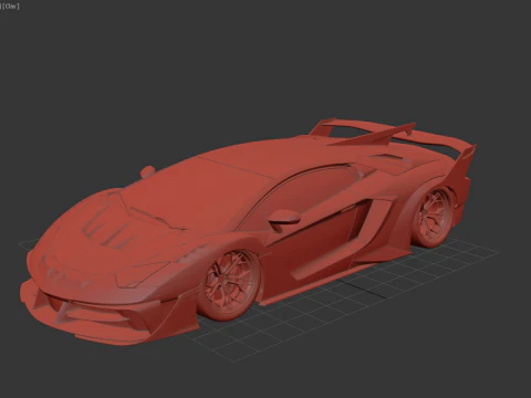 Lambo rghini Aventador Lb Silhouette GT Evo 3D Model