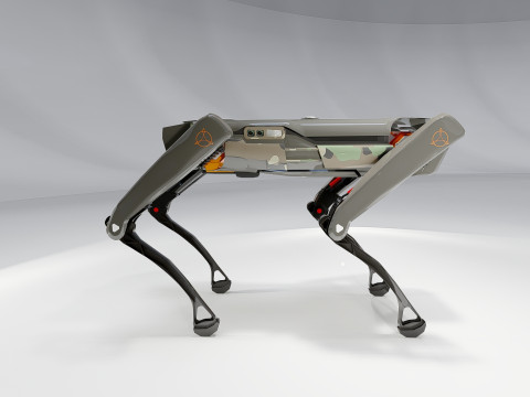 Aliengo Robot Dog 3D Модель