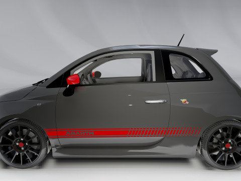 Fiat Abarth 500 Modelo 3D