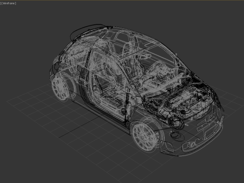 Fiat Abarth 500 Modelo 3D