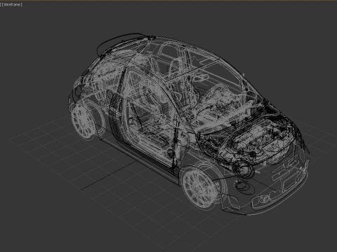 Fiat Abarth 500 3D Model