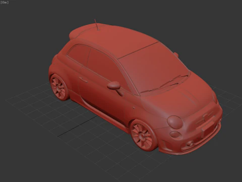 Fiat Abarth 500 3D Model
