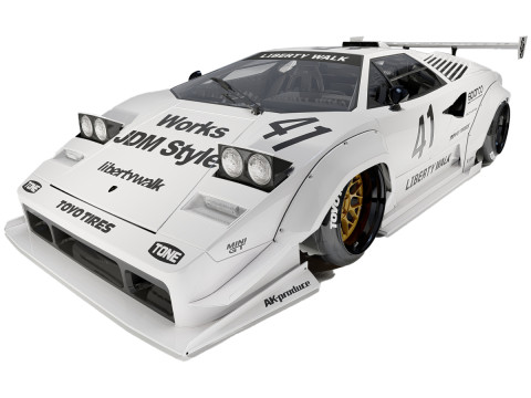 Lambo rghini Countach Liberty Walk 1988 3D Model