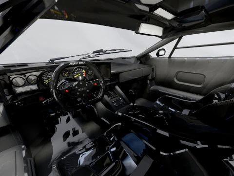 Lambo rghini Countach Liberty Walk 1988 3D Model