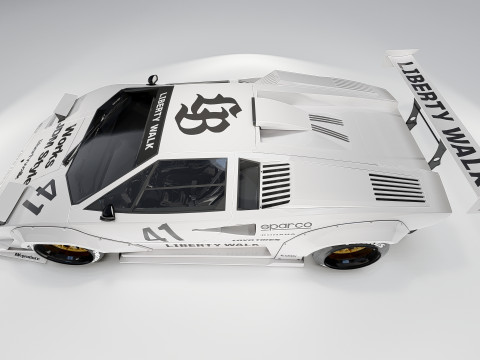 Lambo rghini Countach Liberty Walk 1988 3Dモデル