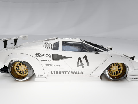 Lambo rghini Countach Liberty Walk 1988 3Dモデル