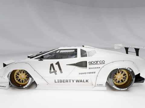 Lambo rghini Countach Liberty Walk 1988 3Dモデル