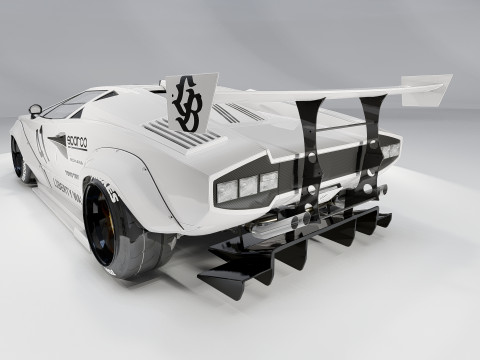 Lambo rghini Countach Liberty Walk 1988 3Dモデル
