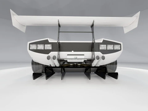 Lambo rghini Countach Liberty Walk 1988 3D Model