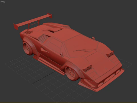Lambo rghini Countach Liberty Walk 1988 3D Model