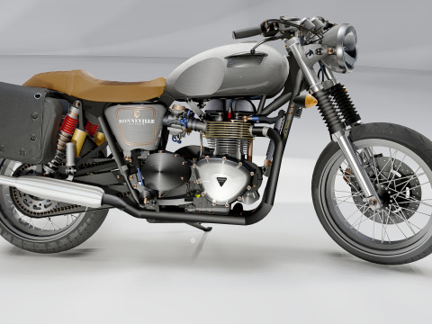 Triumph Bonneville Model 3D